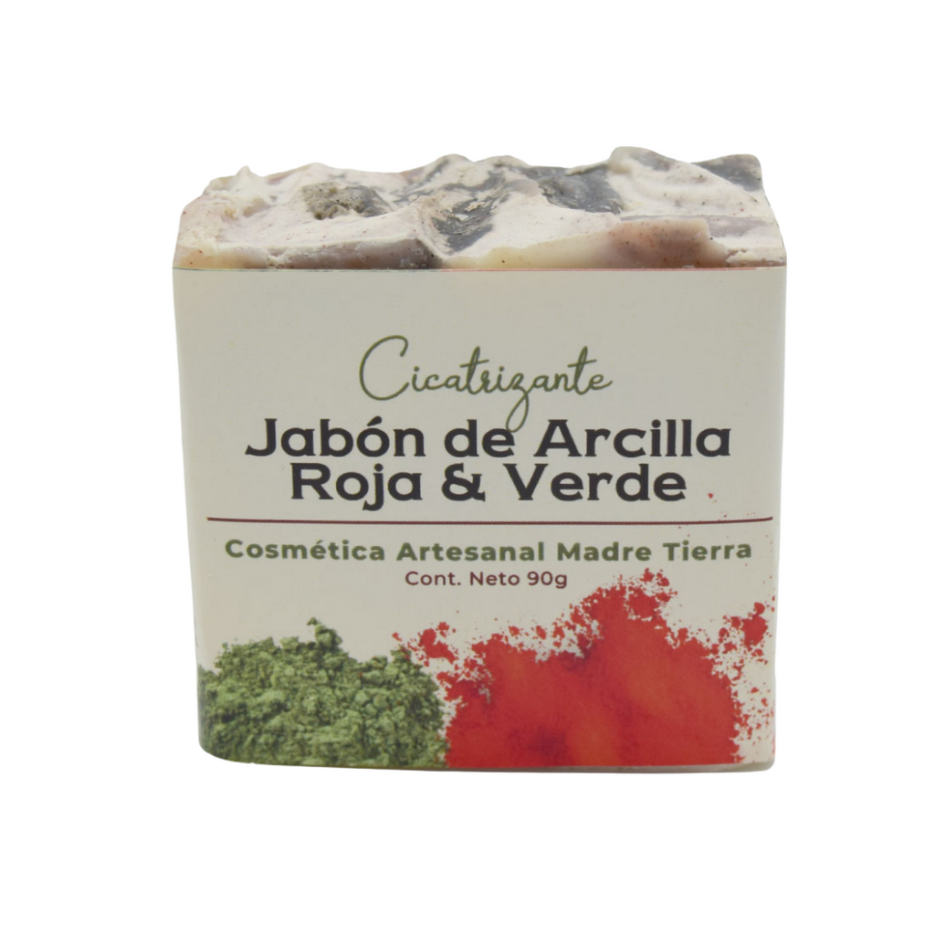 Jabón natural artesanal de arcillas 90gr